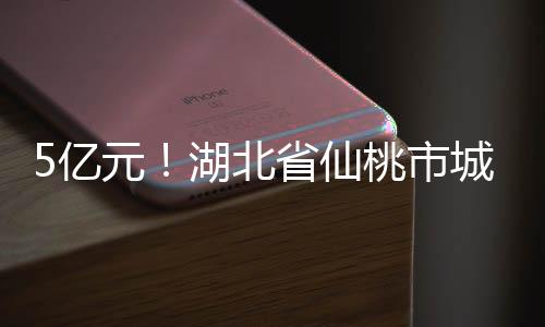 5亿元!湖北省仙桃市城南污水处理厂及管网项目将招标